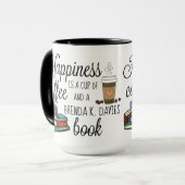 ハピネスはブレンダKダビズの本 マグカップ (正面左)