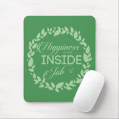 ハピネスは内側のジョブ緑のリースマウスパッド マウスパッド (マウス)