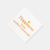 ハピネスは私の母キャセロール スタンダードカクテルナプキン (角)