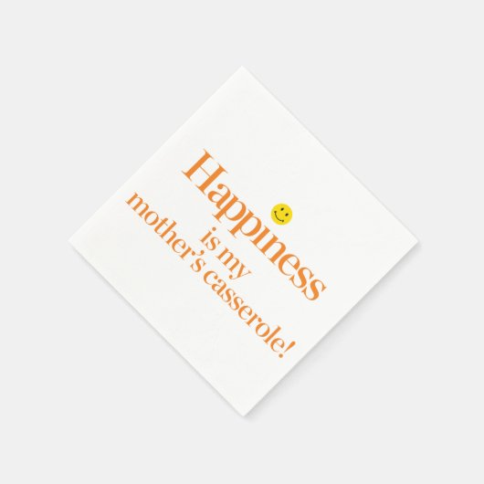 ハピネスは私の母キャセロール スタンダードカクテルナプキン (角)