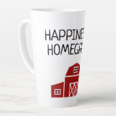 ハピネスは自家栽培レッドバーンファームハウス カフェラテマグ (左アングル)