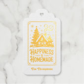 ハピネスは自家製クリスマスホリデー ギフトタグ (正面)