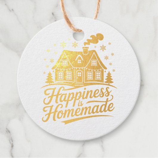 ハピネスは自家製クリスマスホリデー フェイバータグ (正面)
