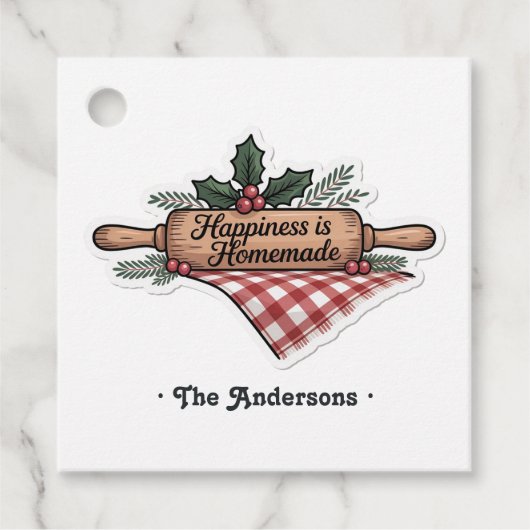 ハピネスは自家製クリスマスホリデー フェイバータグ (正面)