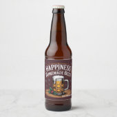 ハピネスは自家製ビールクリスマスホリデー ビールラベル (正面)