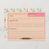 ハピネスは自家製レシピカードクリーム (正面/裏面)