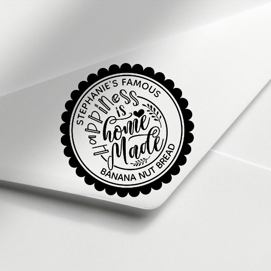 ハピネスは自家製ヴィンテージ パーソナライズされた ラバースタンプ