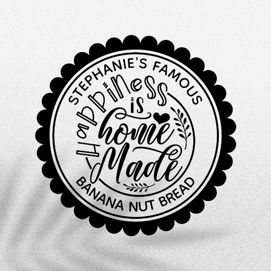 ハピネスは自家製ヴィンテージ パーソナライズされた ラバースタンプ