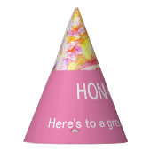 ハピネスへの戸口おめでとうございますお祝い パーティーハット (左)
