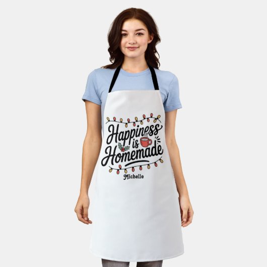 ハピネスイズホームメイドホリデイベーキング エプロン (着用した状態)