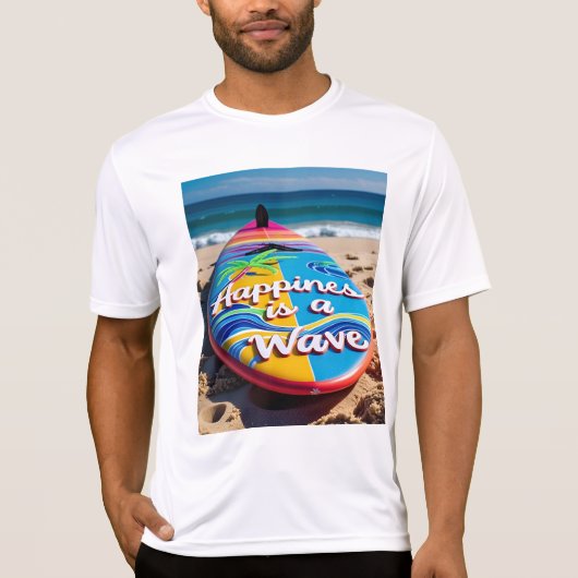 ハピネスウェーブサーフボードティー Tシャツ (正面)