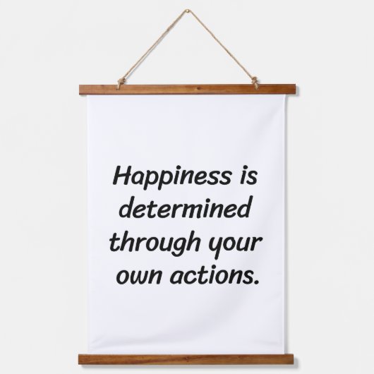 ハピネスウッドトップウォールタペストリー 吊り下げ型タペストリー (正面)