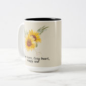 ハピネスソウル&コージーハート ツートーンマグカップ (正面左)