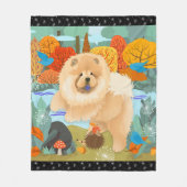 ハピネスチョウのブルーバードフリースブランケット フリースブランケット (正面)