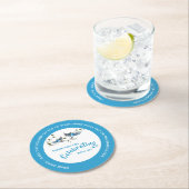 ハピネスドリンクセーバーのブルーバード紙コースター ラウンドペーパーコースター (インサイチュ)