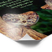 ハピネスブラウンバタフライ感動的引用文8x10 フォトプリント (角)