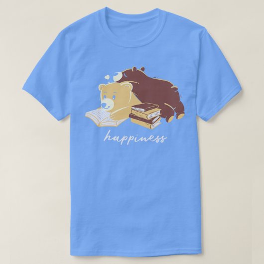 ハピネスブラウンベア Tシャツ (デザイン正面)