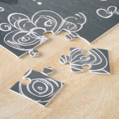 ハピネスベビーゾウAIファンタジーデジタルアート ジグソーパズル (側面)