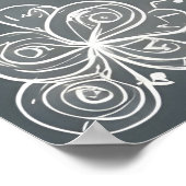 ハピネスベビーゾウAIファンタジーデジタルアート ポスター (角)