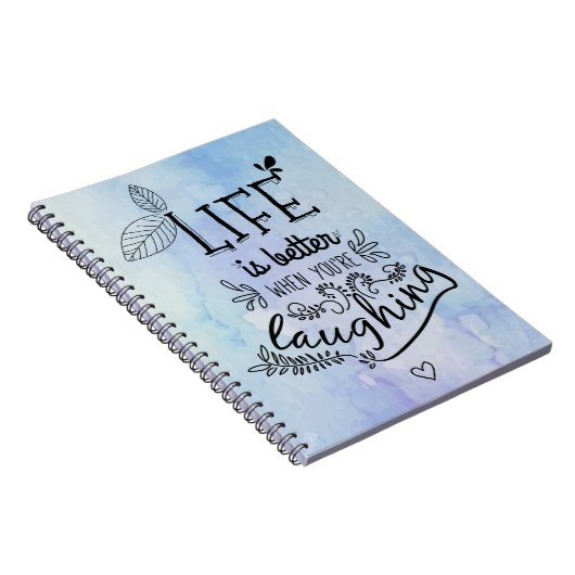 ハピネスライフ引用文夢の態度やる気を起こさせる ノートブック (右側)