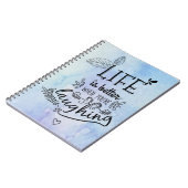 ハピネスライフ引用文夢の態度やる気を起こさせる ノートブック (左側)