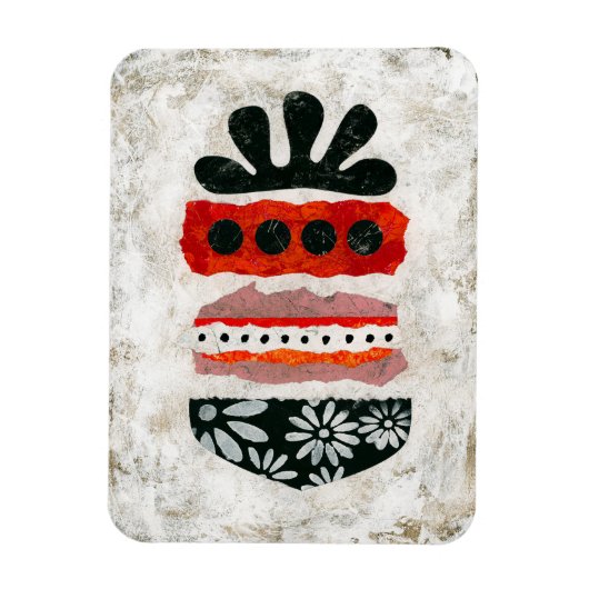 ハピネス事項冷蔵庫マグネット抽象芸術アート マグネット (縦)