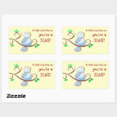 ハピネス功労賞 長方形シール (シート)