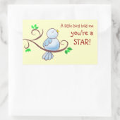 ハピネス功労賞 長方形シール (バッグ)