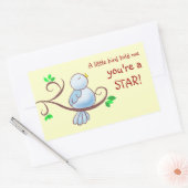 ハピネス功労賞 長方形シール (封筒)