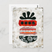 ハピネス問題はがき – 抽象芸術アート ポストカード (正面/裏面)