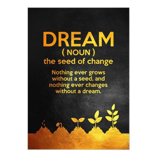 ハピネス引用文ドリーム定義 フォトプリント            (正面)