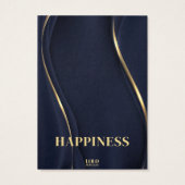 ハピネス意味のあるイヤリングジュエリー表示カード (裏面)