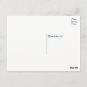 ハピネス態度スマイル考えこんにちは ポストカード (裏面)