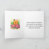 ハピネス折りグリーティングカード カード (内部)
