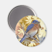 ハピネス磁石のブルーバード マグネット (正面/裏面)