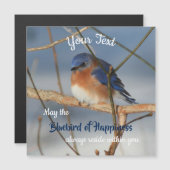 ハピネス磁石のブルーバ感動的ード (正面/裏面)