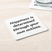 ハピネス紙コースター スクエアペーパーコースター (アングル)