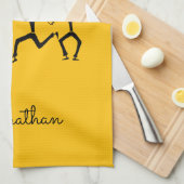 ハピネス素晴らしパーティーダンサーのキッチンタオル キッチンタオル (四つ折り)