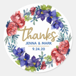 ハピネス結婚ズ | ステッ感謝していクカーを支持する ラウンドシール