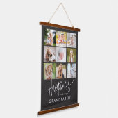 ハピネス編集可能カラーフォトウォールタペストリー 吊り下げ型タペストリー (傾斜あり)