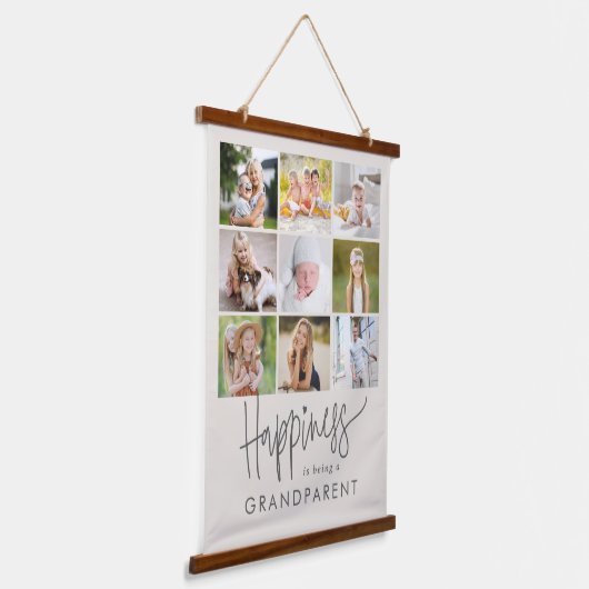 ハピネス編集可能カラーフォトウォールタペストリー 吊り下げ型タペストリー (傾斜あり)