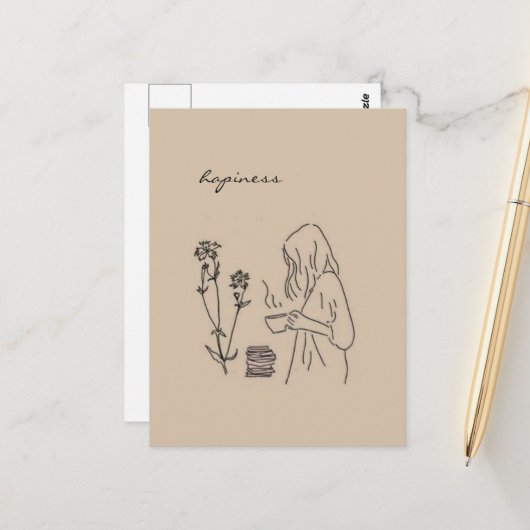 ハピネス美容はがき ポストカード (正面/裏面インサイチュ)