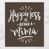 ハピネス美馬 ワインラベル (シングルラベル)