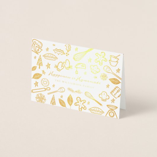 ハピネス自家製ファミリーベーキングレシピ写真 箔カード (正面)