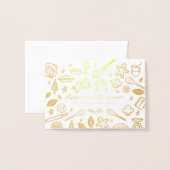 ハピネス自家製ファミリーベーキングレシピ写真 箔カード (封筒付き正面)