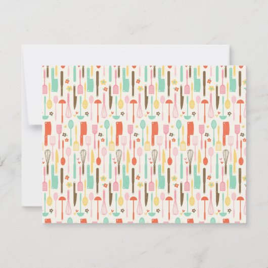 ハピネス自家製レシピカード – ティール（緑がかった色） (裏面)