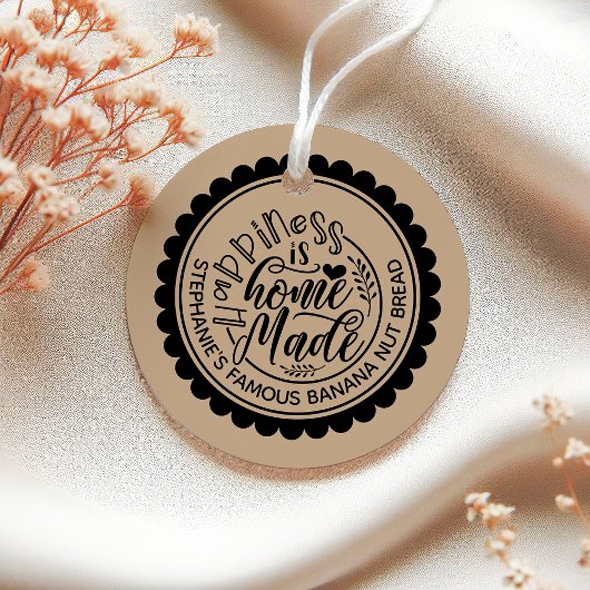 ハピネス自家製ヴィンテージクラフト紙 フェイバータグ