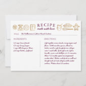 ハピネス自家製金ゴールドブルゴーニュベーキングレシピ シーズンカード (裏面)