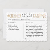 ハピネス自家製金ゴールド&ホワイトベーキングレシピ シーズンカード (裏面)