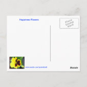 ハピネス花はがき ポストカード (裏面)